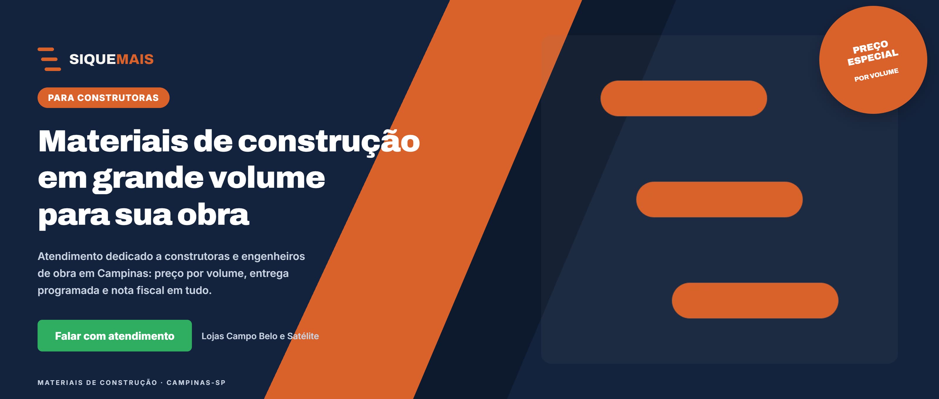 Materiais em grande volume