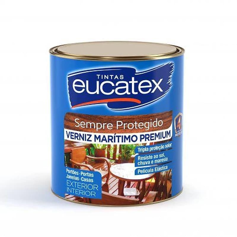 Verniz Marítimo Brilhante Transparente 900ml Eucatex — Campinas