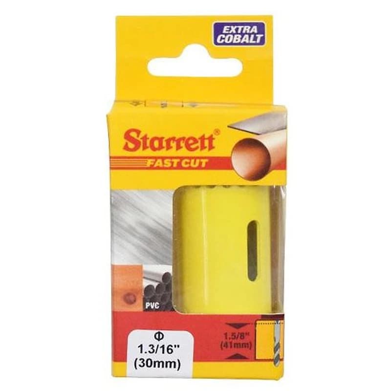 Serra Copo Bimetal Fast Cut 30mm (1.3/16") Starrett FCH0136-G — Campinas