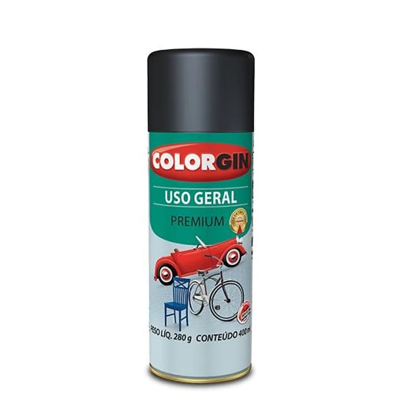 Tinta Spray Uso Geral Grafite Roda 400ml Colorgin — Campinas