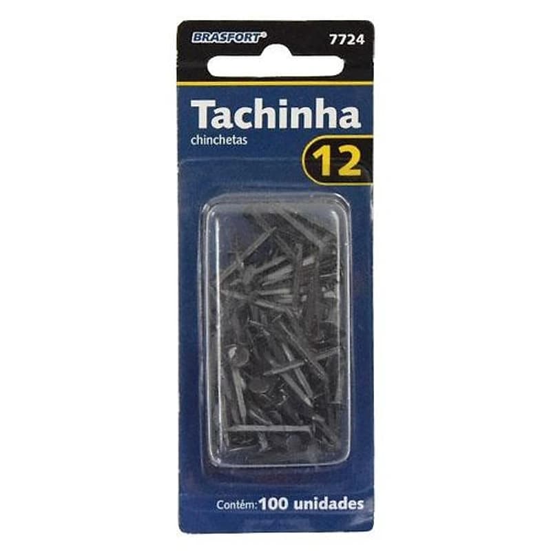 Tachinha Tamanho 12 Cartela com 100 Peças Brasfort — Campinas