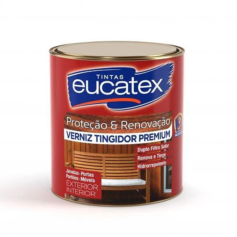 Verniz Tingidor Cor Mogno 900ml Eucatex — Campinas