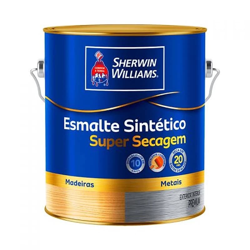 Tinta Esmalte Premium Super Secagem Brilhante Branco Gelo 3,6L Sherwin-Williams Sw — Campinas