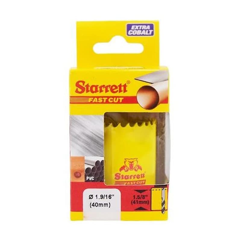 Serra Copo Bimetal Fast Cut 40mm (1.9/16") Starrett FCH0196-G — Campinas