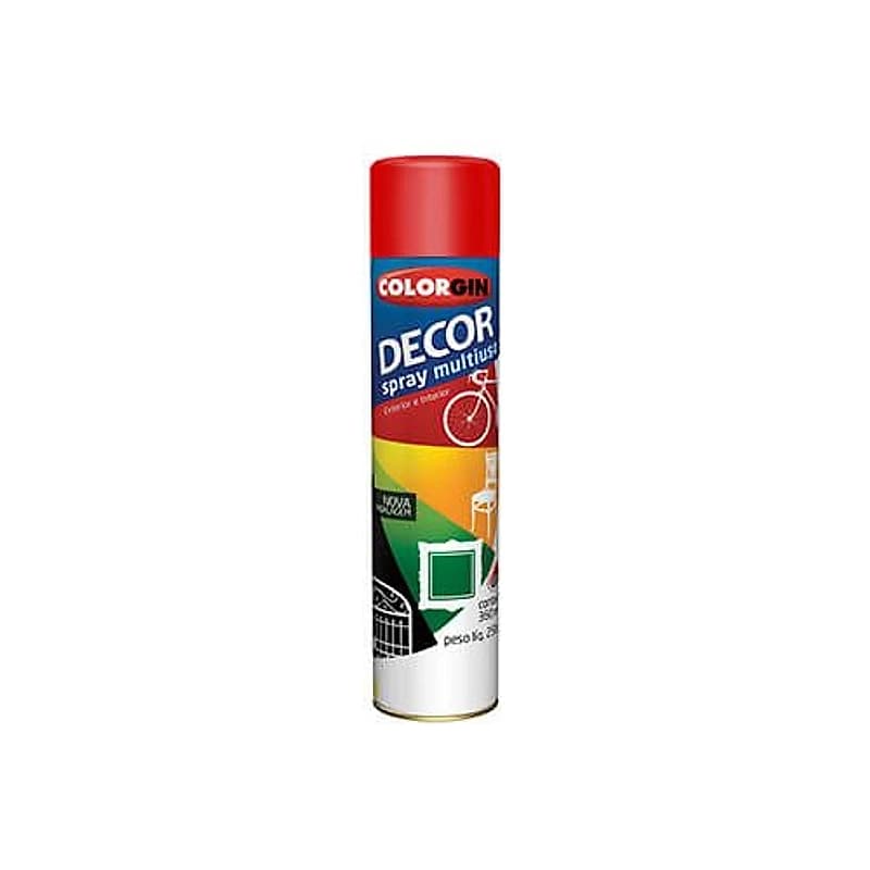 Tinta Spray Decor Vermelho 360ml Colorgin — Campinas