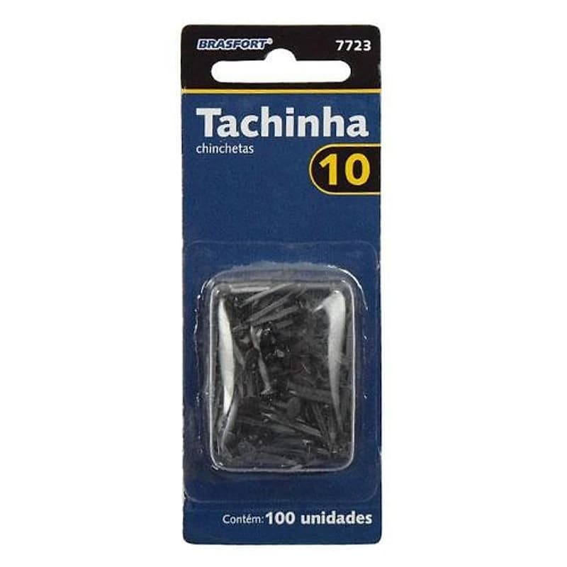 Tachinha Tamanho 10 Cartela com 100 Peças Brasfort — Campinas