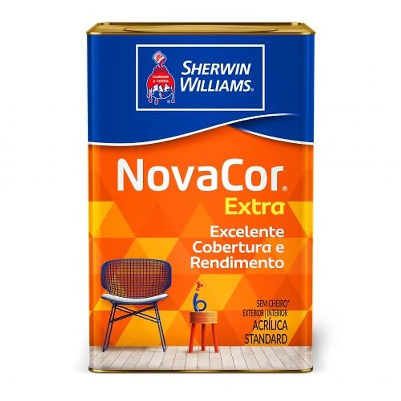 Tinta Acrílica Standard Novacor Extra 18L Cinza Alpes — Campinas
