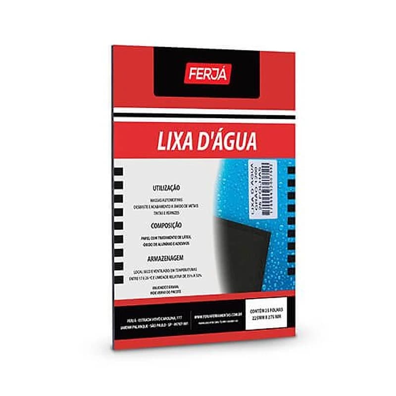 Lixa D'Água Grão 1200 Ferja L-422 FL0LN0850 — Campinas