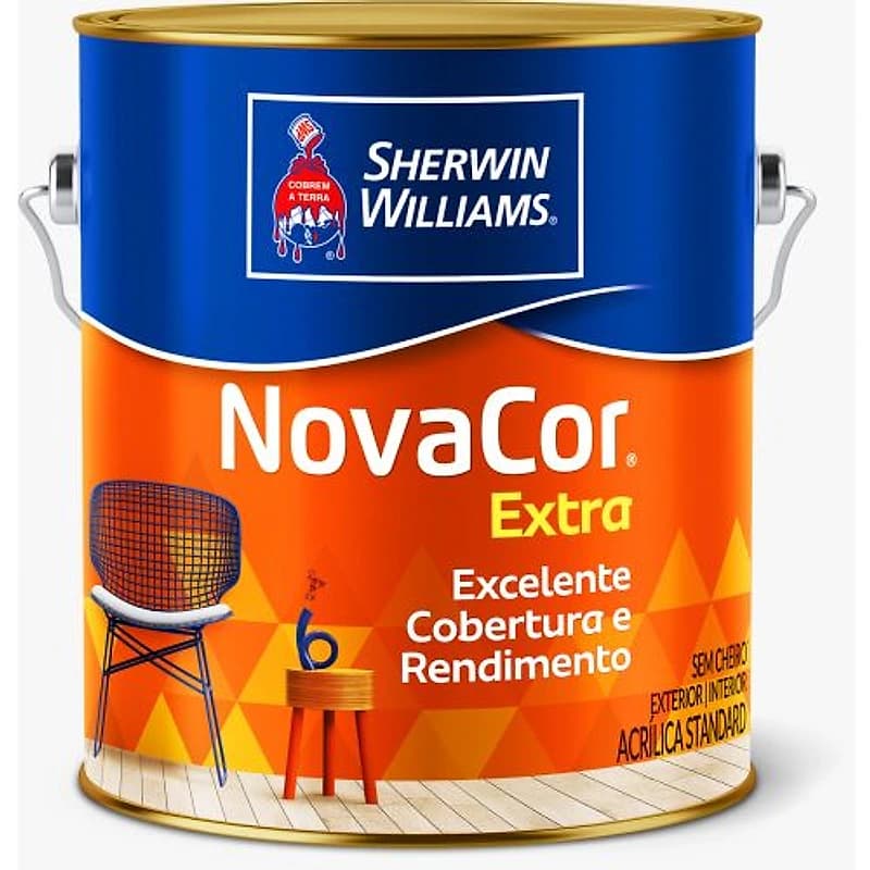 Tinta Acrílica Standard Novacor Extra Fosca Tangerina Galão 3,6L — Campinas