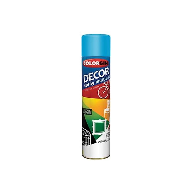 Tinta Spray Decor Azul Médio 360ml Colorgin — Campinas