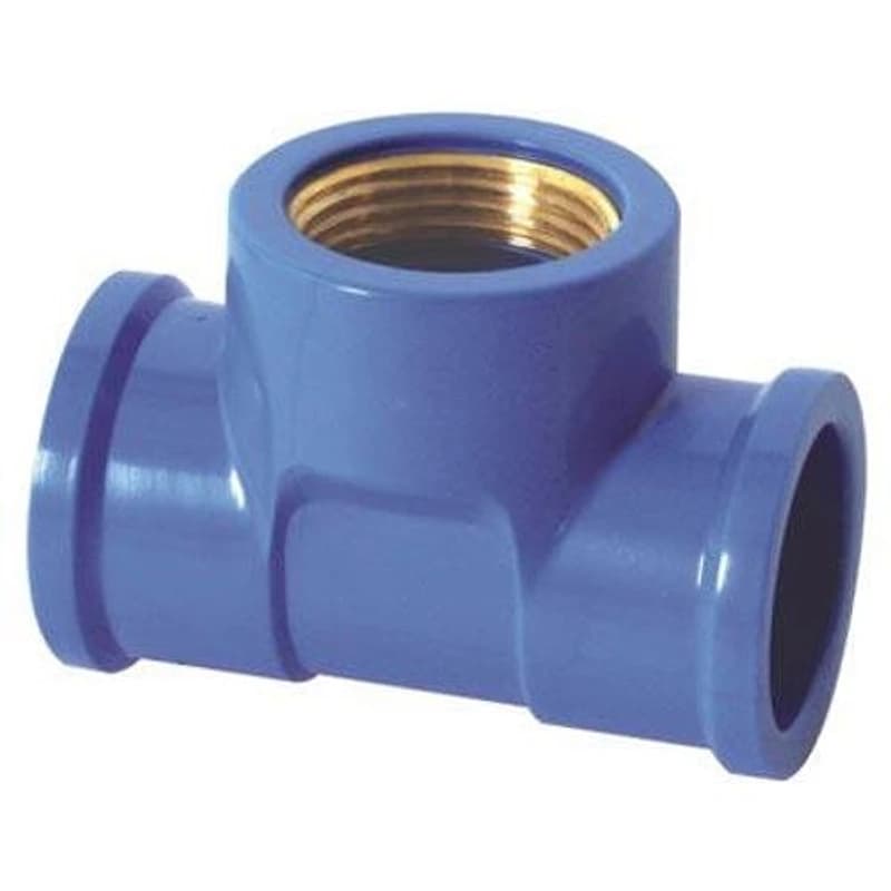 Tê Soldável com Bucha de Latão 90° 25mm (3/4") Krona — Campinas