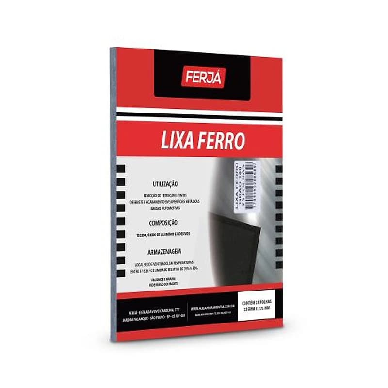 Lixa para Ferro Grão 180 Ferja K-240 FL0LN0830 — Campinas