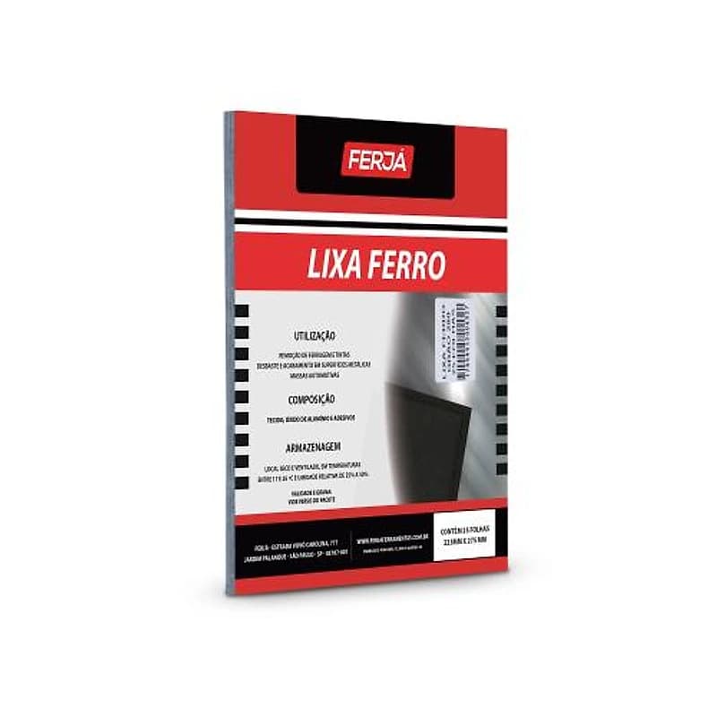 Lixa para Ferro Grão 280 Ferja K-240 FL0LN0833 — Campinas
