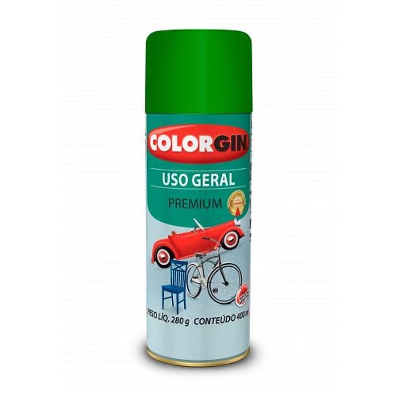 Tinta Spray Uso Geral Verde 400ml Colorgin — Campinas