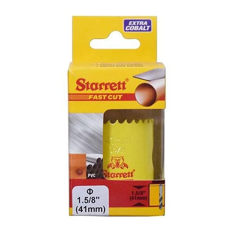 Serra Copo Bimetal Fast Cut 41mm (1.5/8") Starrett FCH0158-G — Campinas