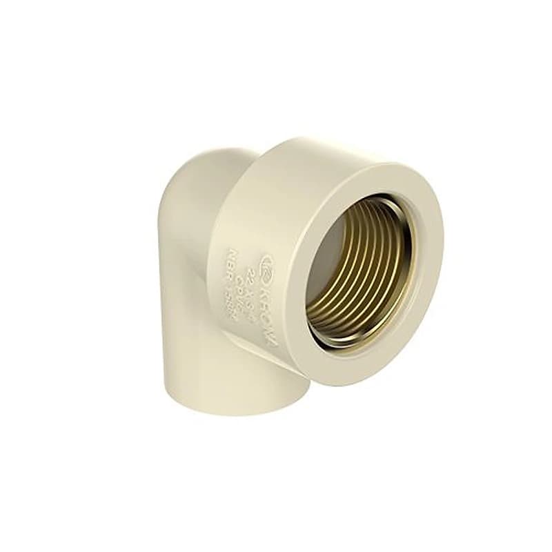 Joelho de Transição CPVC Água Quente com Bucha de Latão 22mm x 1/2" Ultraterm Krona — Campinas