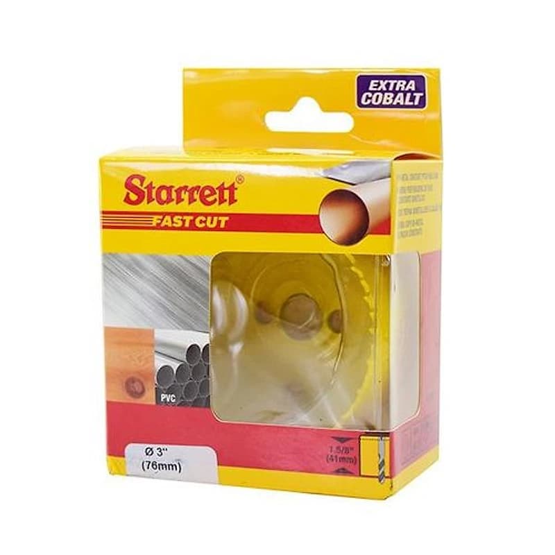 Serra Copo Bimetal Fast Cut 76mm (3") Starrett FCH0300-G — Campinas