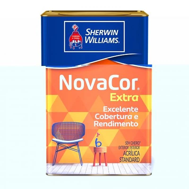 Tinta Acrílica Standard Novacor Extra Fosca Amarelo Sol Lata 18L — Campinas
