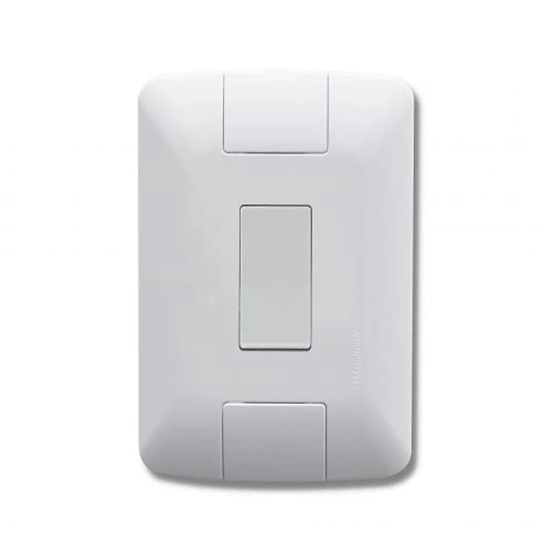 Conjunto 4x2 com 1 Interruptor Paralelo Tramontina Aria Branco 6A 250V — Campinas