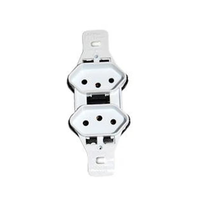 Conjunto 2 Tomadas 10A Avulso 4x2 Milenium Branco Mec 39047 — Campinas