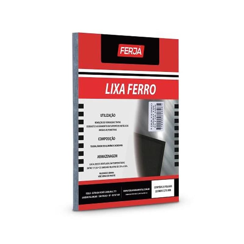 Lixa para Ferro Grão 120 Ferja K-240 FL0LN0828 — Campinas