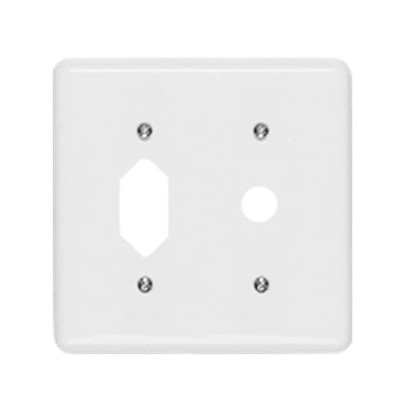 Placa Stylus 4x4 Branca com Tomada e Saída de Fio Ilumi Ref. 267Z — Campinas