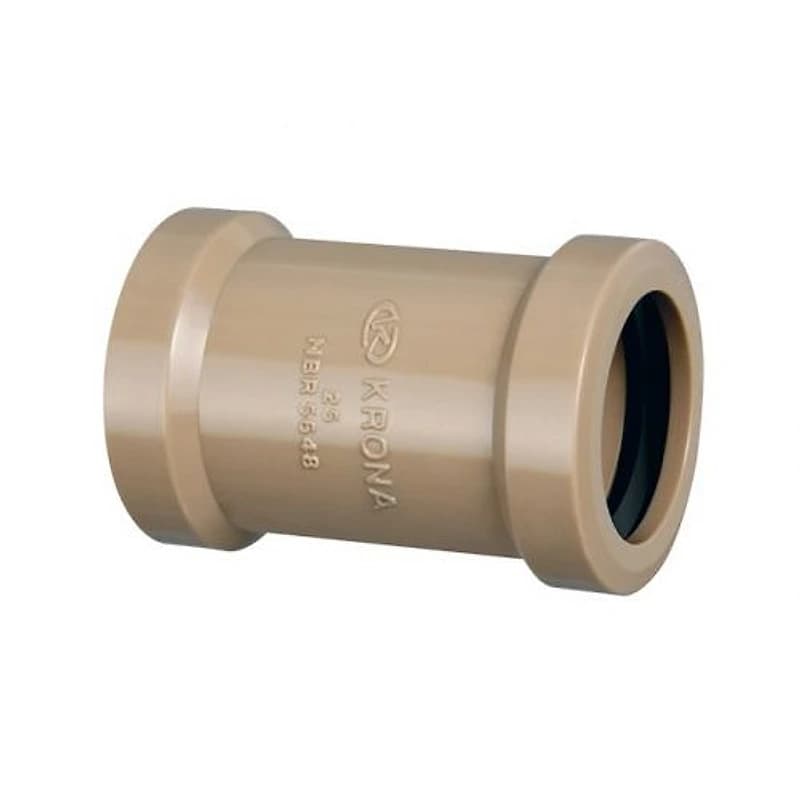 Luva de Correr Soldável 1.1/4" (40mm) em PVC Marrom Krona — Campinas