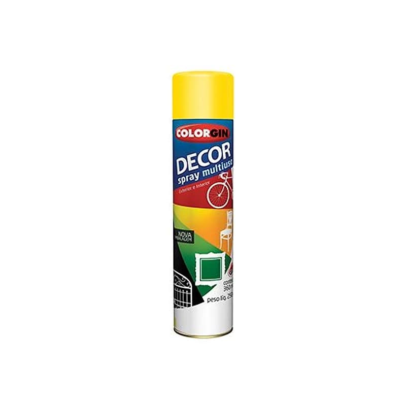 Tinta Spray Decor Amarelo 360ml Colorgin — Campinas