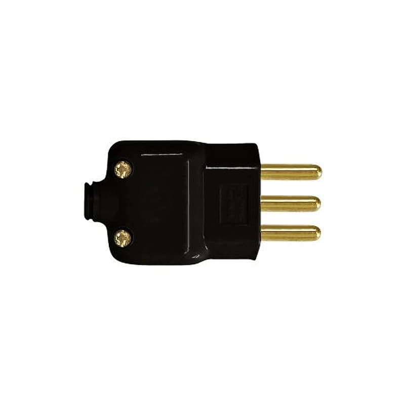 Plug Macho com Prensa Cabo 2P+T 20A Preto Ilumi Ref. 14071 — Campinas