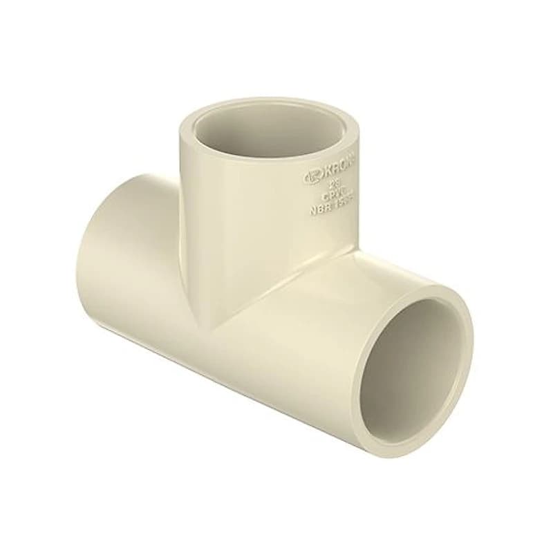 Tê CPVC Água Quente 90° 28mm Ultraterm Krona — Campinas