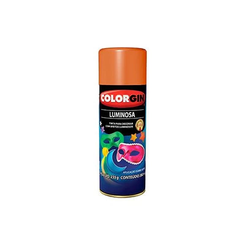 Tinta Spray Luminosa Laranja 380ml Colorgin — Campinas