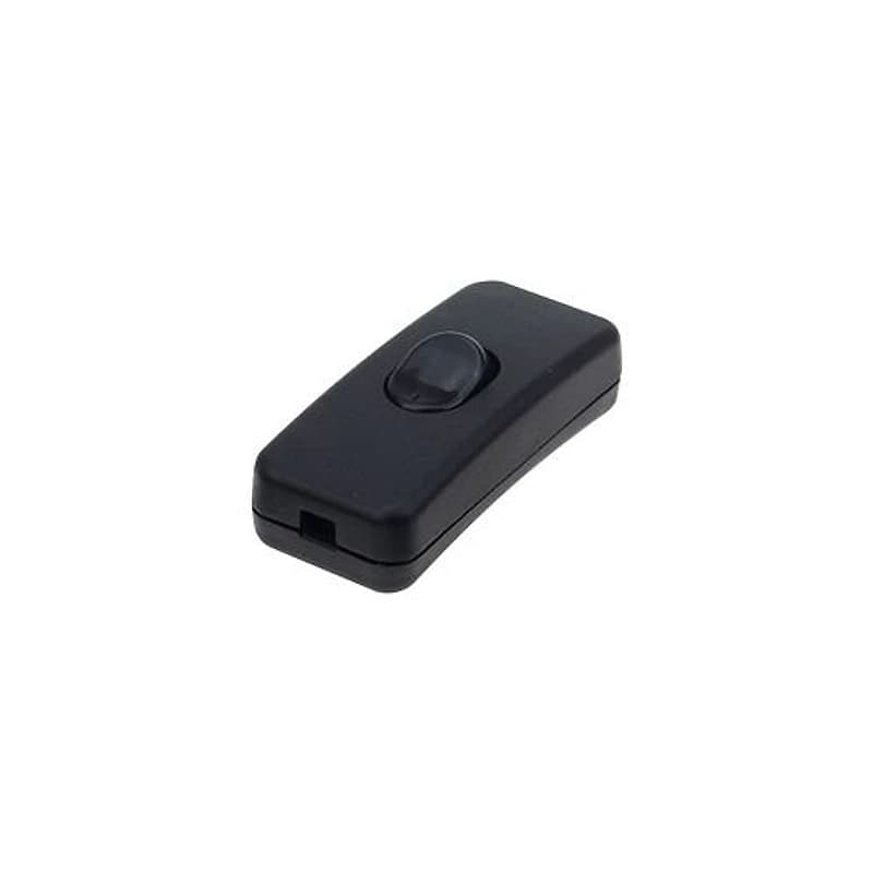 Interruptor Meio Cordão Tipo Abajur Preto 1,20m 2A 250V Interneed — Campinas
