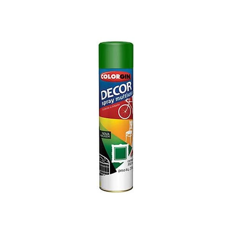 Tinta Spray Decor Verde Folha 360ml Colorgin — Campinas