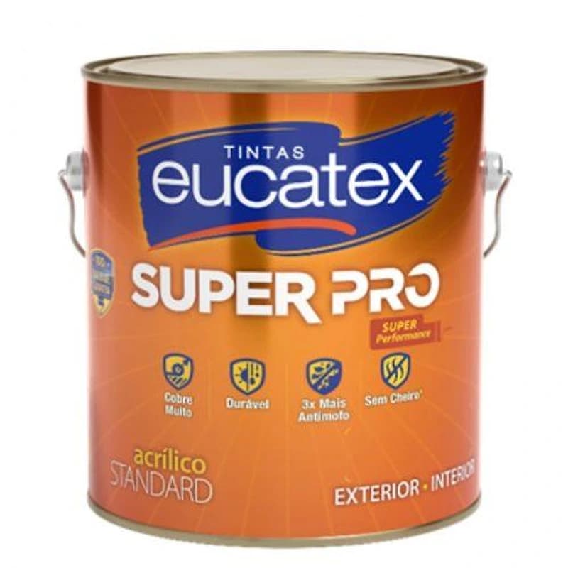 Tinta Acrílica Standard Eucatex Super Pro Galão 3,6L Gelo Ártico — Campinas