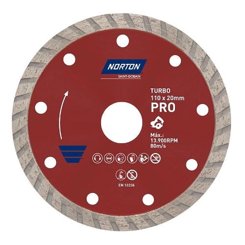 Disco Diamantado Turbo Pro 4" 100mm Norton — Campinas