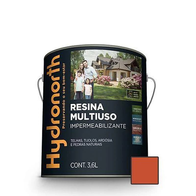 Resina Base Água Brilhante Cerâmica Ônix 3,6L Hydronorth — Campinas