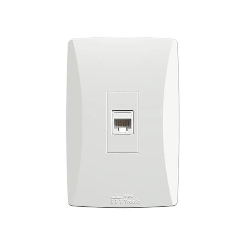 Conjunto 4x2 Branco com Tomada RJ45 Cat6 Petra Mec — Campinas