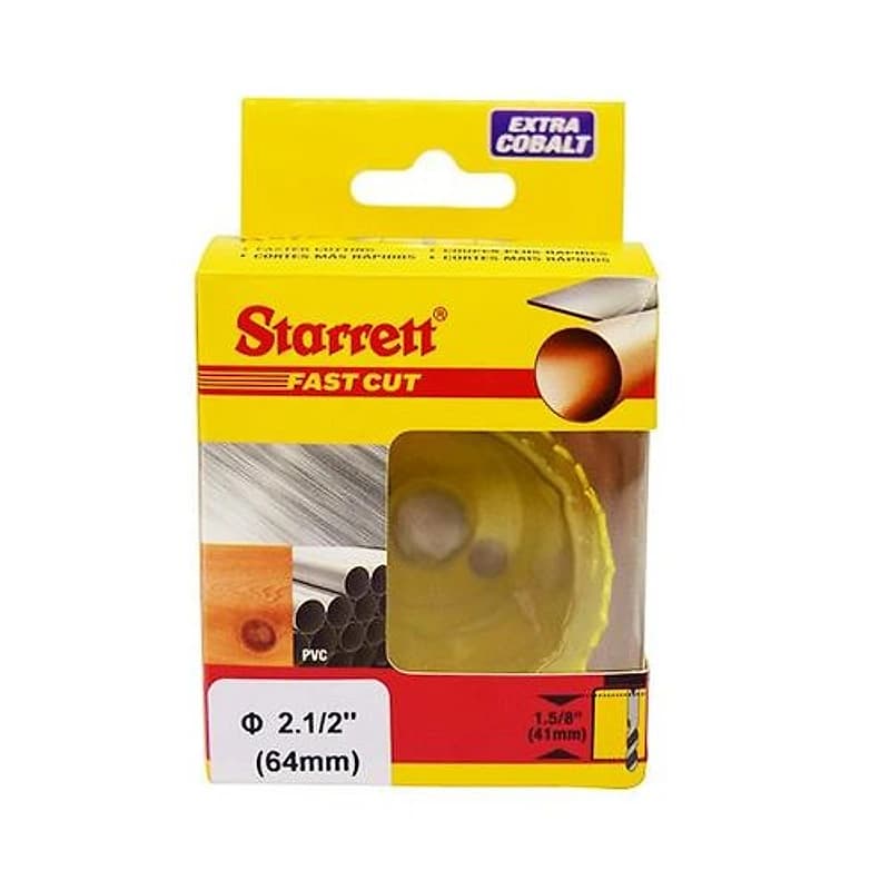 Serra Copo Bimetal Fast Cut 64mm (2.1/2") Starrett FCH0212-G — Campinas